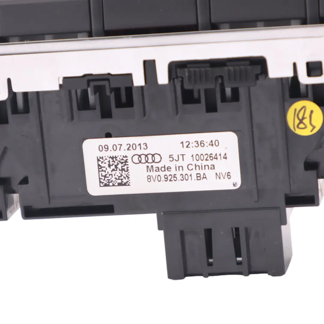 Panneau boutons l'interrupteur commandes intérieures pour Audi A3 8V à propos du numéro de pièce 8V0925301BA Audi A3 8V Panneau boutons l'interrupteur commandes intérieures - SKU 8V0925301BA - Numéro de pièce 8V0925301BA