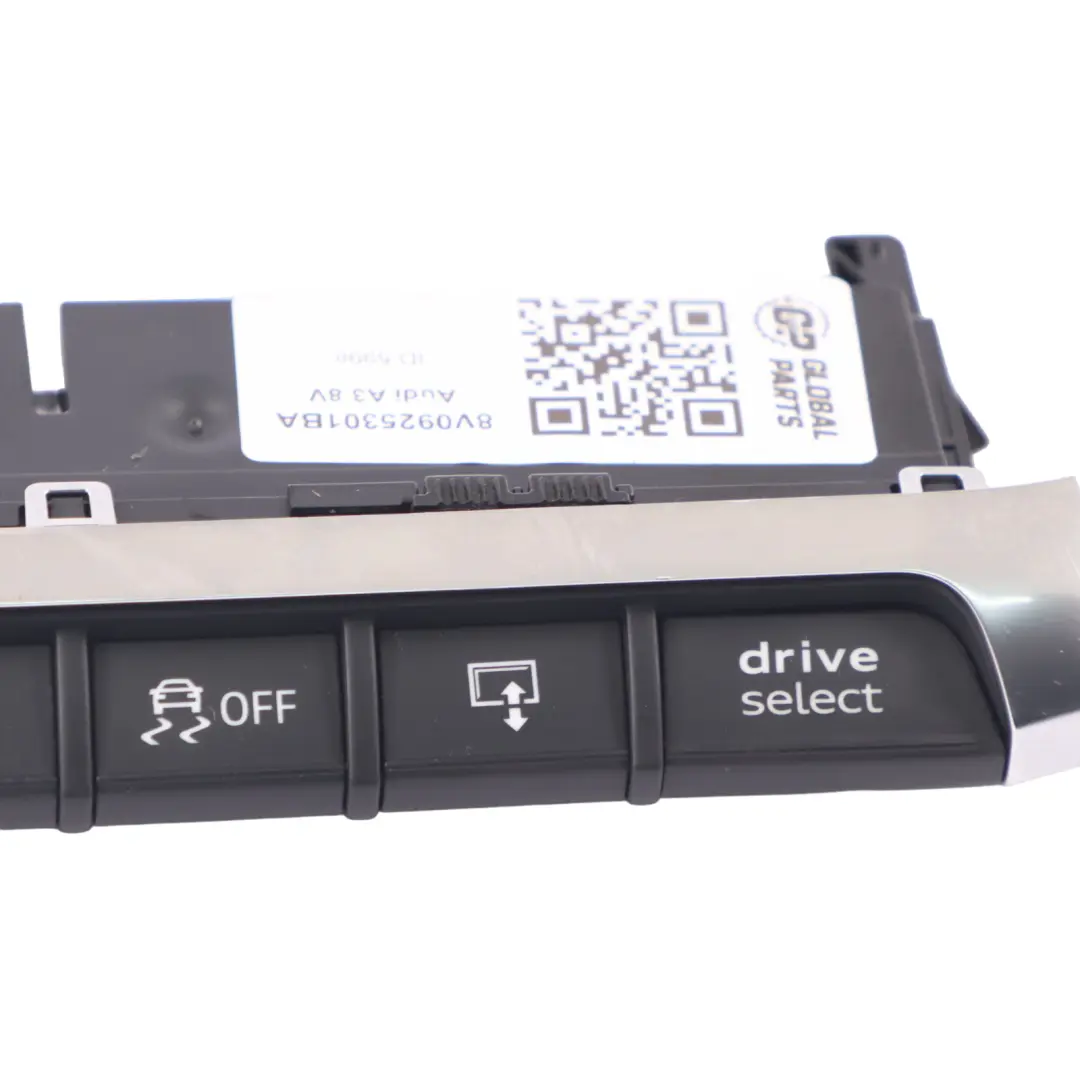 Interior Control Hazard Interruptor Botón Panel para Audi A3 8V con número de pieza 8V0925301BA Audi A3 8V Interior Control Hazard Interruptor Botón Panel - SKU 8V0925301BA - Número de pieza 8V0925301BA