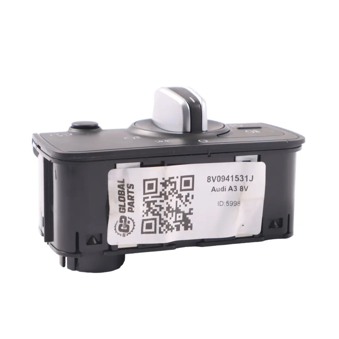 Audi A3 8V Unidad de Interruptor de Faro Panel de Control de Luz - SKU 8V0941531J - Número de pieza 8V0941531J