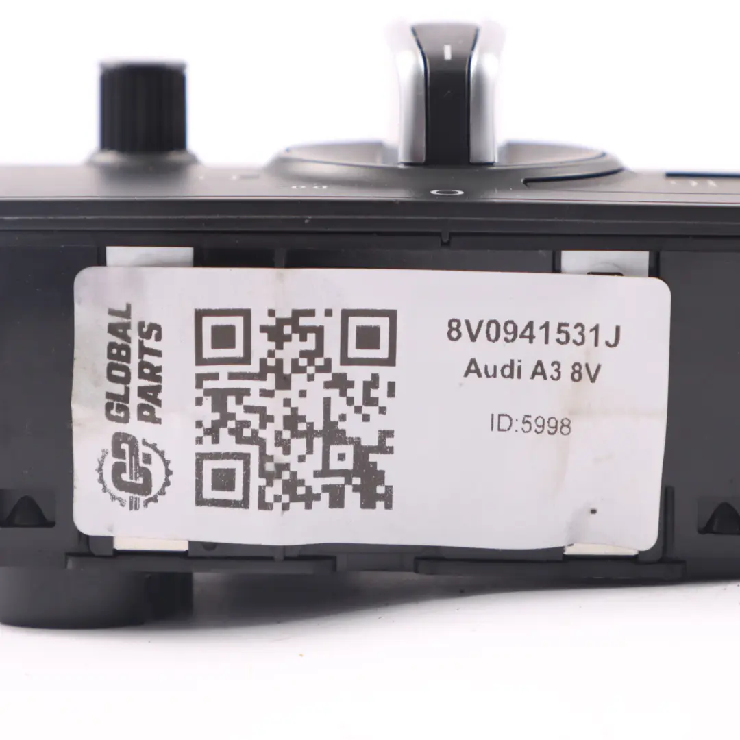 Audi A3 8V Fari Interruttore Unità Luce Pannello Controllo - SKU 8V0941531J - Numero di parte 8V0941531J