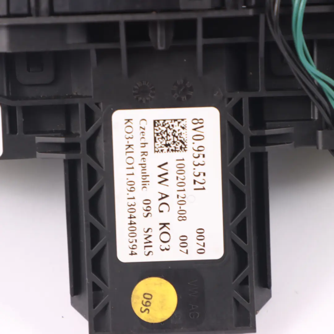 Indiacator Wipers Stalk Squib Switch to Audi A3 8V with Part number 8V0953502 Audi A3 8V Indiacator Wipers Stalk Squib Switch - SKU 8V0953502 - Part number 8V0953502