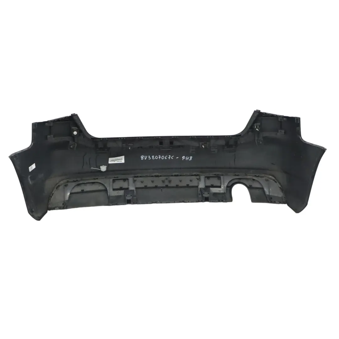 Bumper Trim Panel Covering Phantom Black - Z9Y to Audi A3 8V Rear with Part number 8V3807067C Audi A3 8V Rear Bumper Trim Panel Covering Phantom Black - Z9Y - SKU 8V3807067C-PHB - Part number 8V3807067C