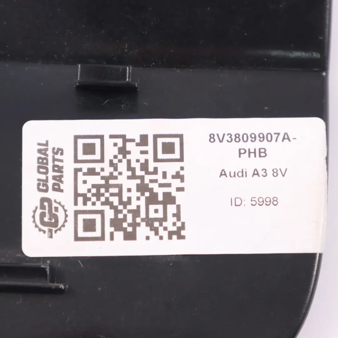 Audi A3 8V Couvercle bouchon remplissage carburant Phantom Black Z9Y - SKU 8V3809907A-PHB - Numéro de pièce 8V3809907A