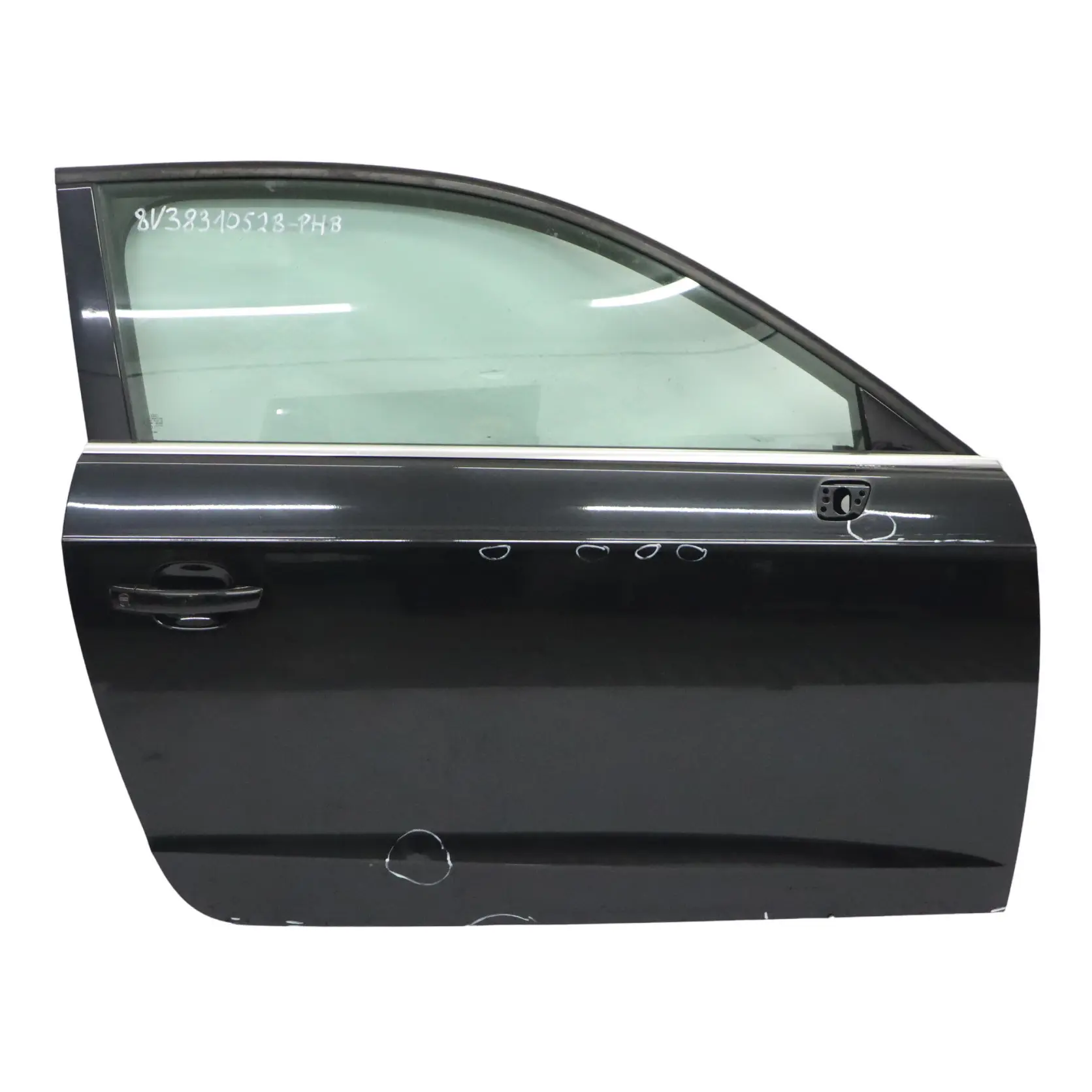 Audi A3 8V Hatchback Door Front Right O/S Covering Panel Phantom Black - Z9Y