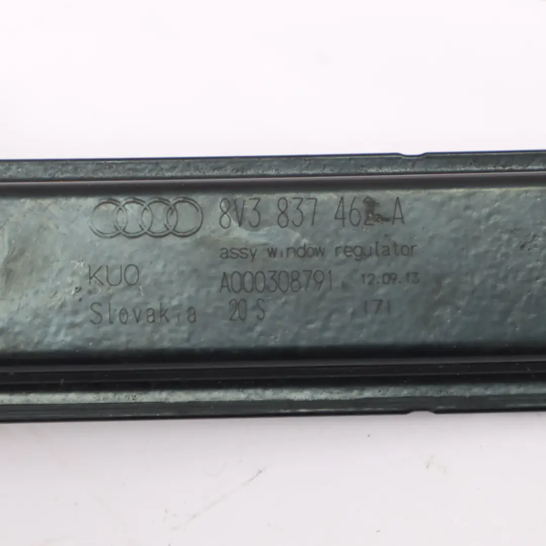 Regolatore alzacristalli Porta anteriore destra per Audi A3 8V con numero di parte 8V3837462A Audi A3 8V Regolatore alzacristalli Porta anteriore destra - SKU 8V3837462A - Numero di parte 8V3837462A