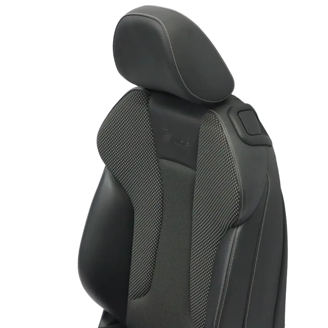 Audi A3 8V Siège Avant Gauche 3 Porte S Line Demi Cuir Soul Black Silver - SKU 8V3881805G-1 - Numéro de pièce 8V3881805G