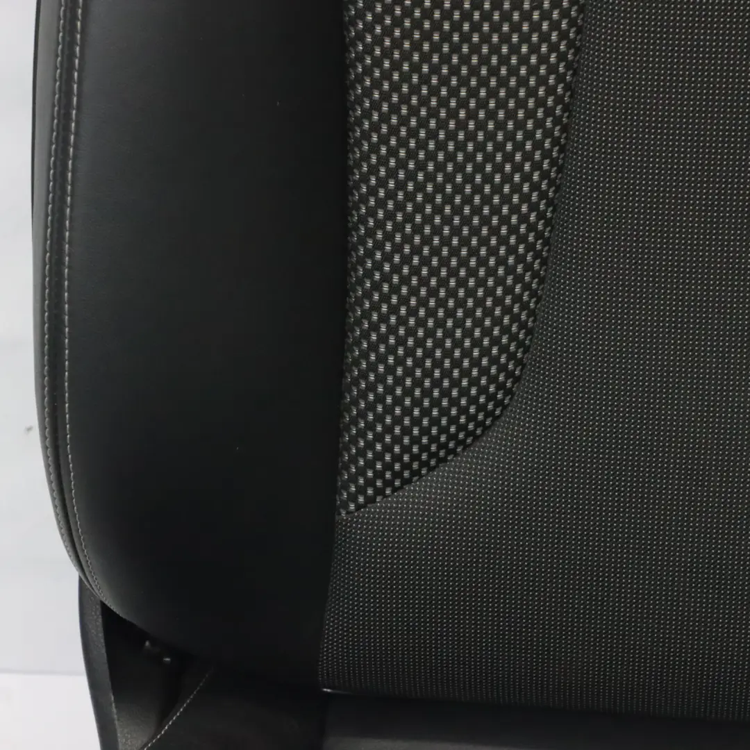 Audi A3 8V Seat Front Left N/S 3 Door S Line Half Leather Soul Black Silver - SKU 8V3881805G-1 - Part number 8V3881805G