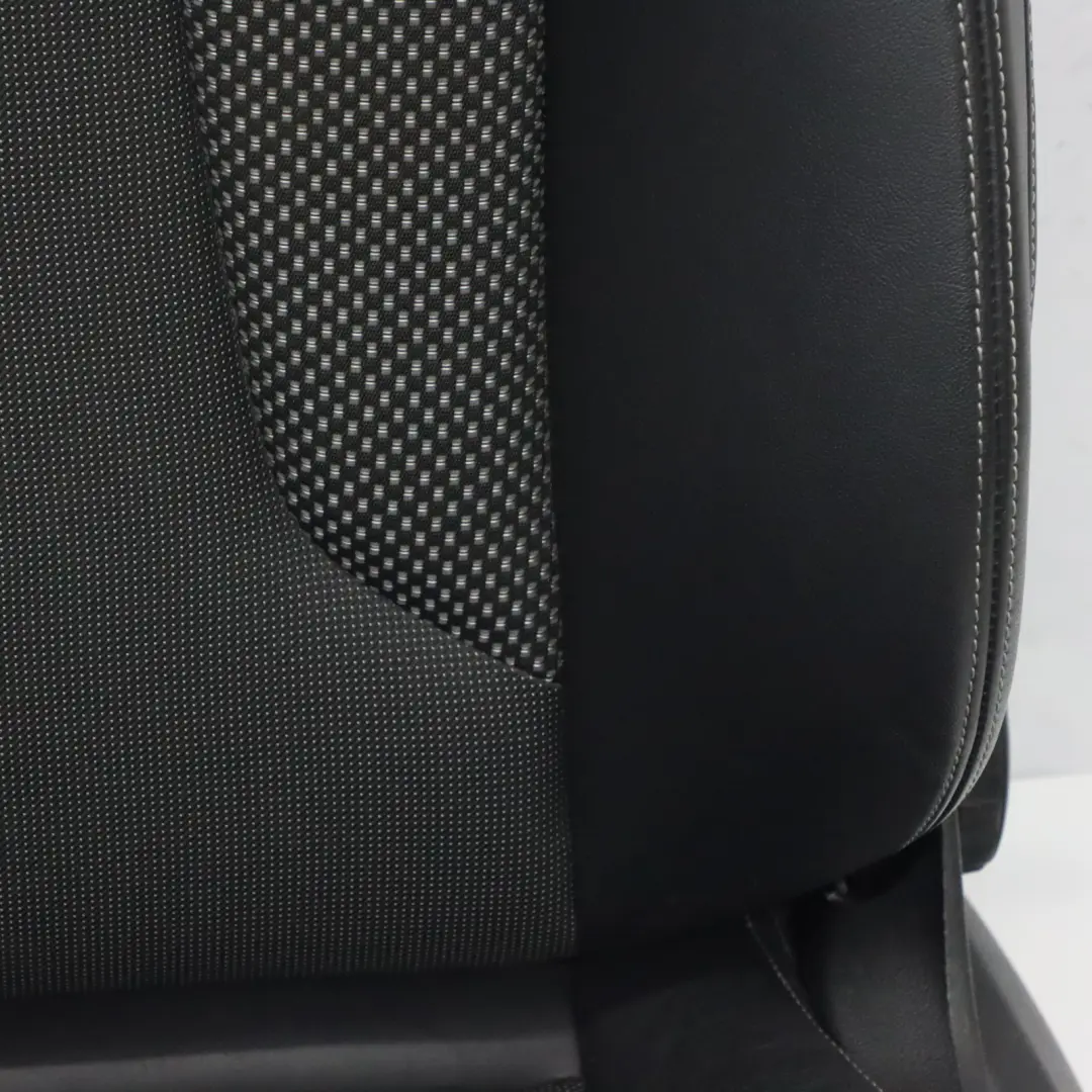 Audi A3 8V Seat Front Left N/S 3 Door S Line Half Leather Soul Black Silver - SKU 8V3881805G-1 - Part number 8V3881805G