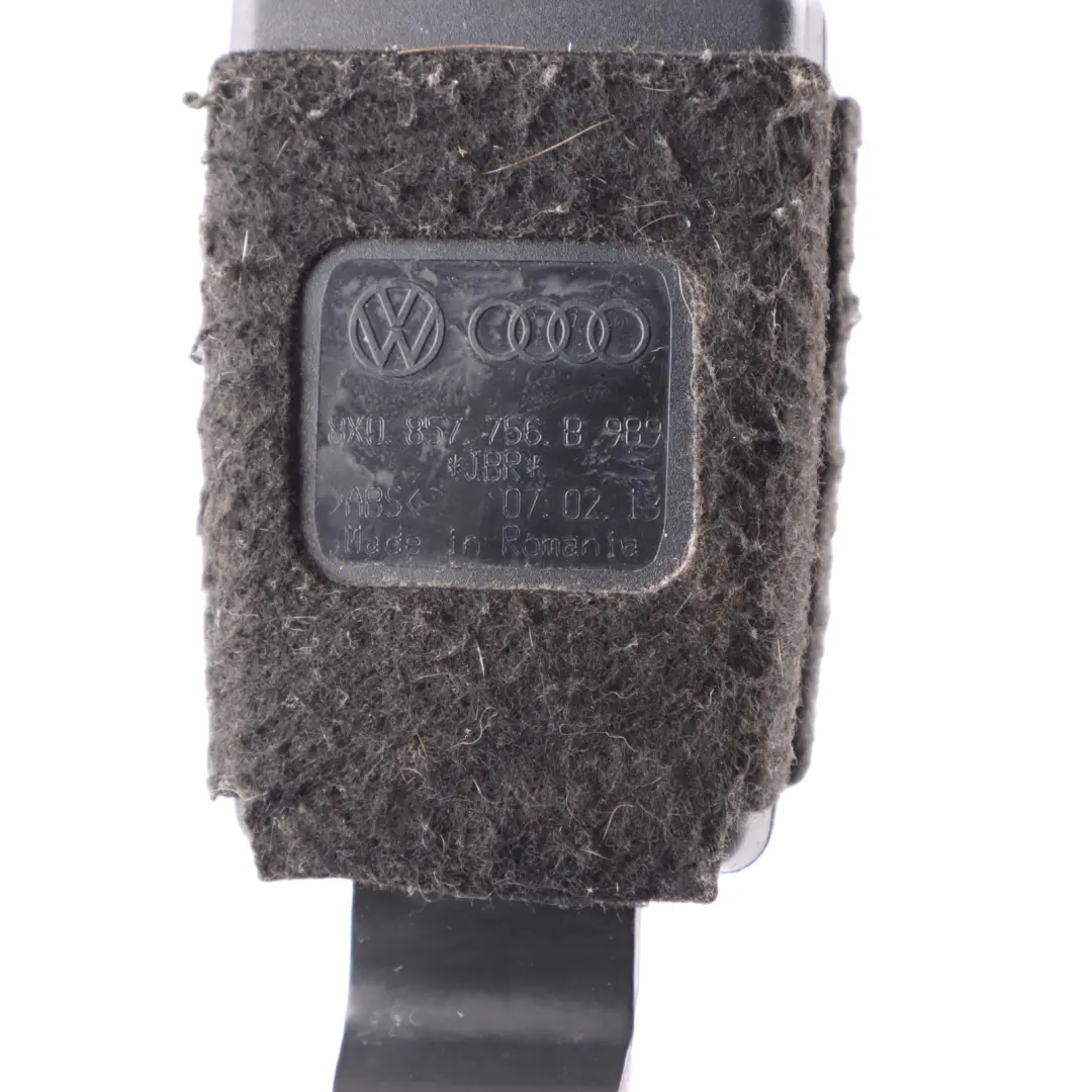 Audi A1 8X Hebilla cinturón seguridad delantero derecho Tensor - SKU 8X0857756B - Número de pieza 8X0857756B