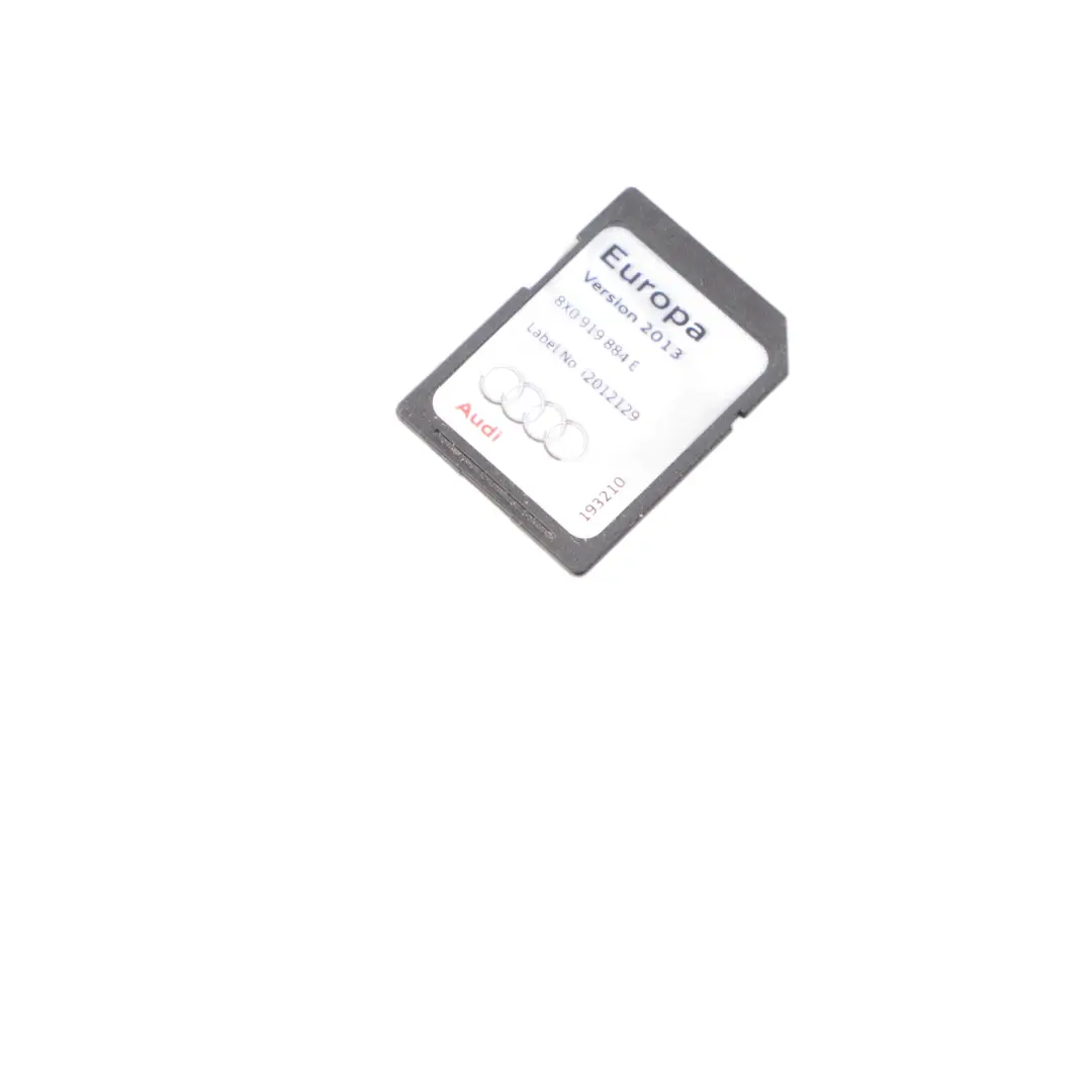 Audi Q3 8U SD Card Map Pilot Navigation Europe 2013 - SKU 8X0919884E-1 - Part number 8X0919884E