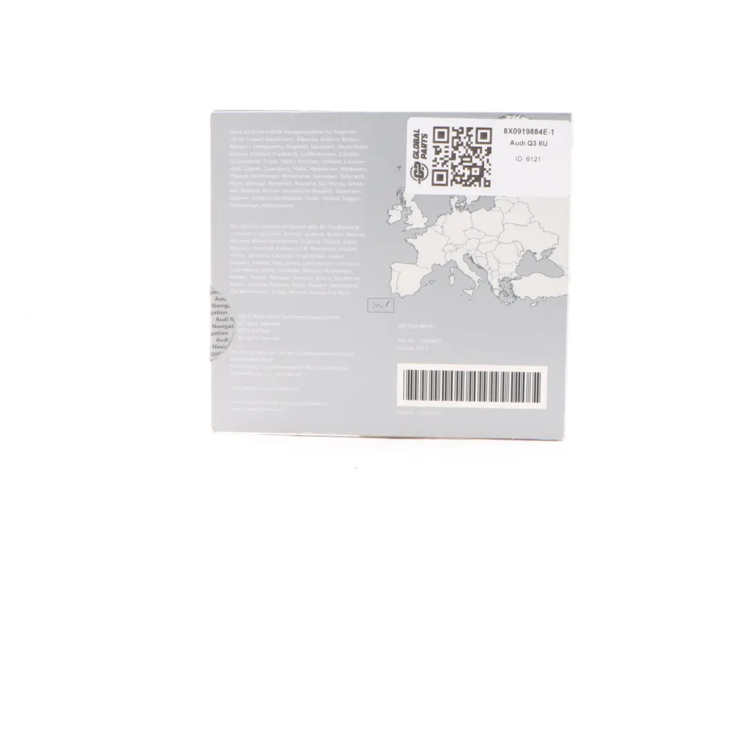 Card Map Pilot Navigation Europe 2013 to Audi Q3 8U SD with Part number 8X0919884E Audi Q3 8U SD Card Map Pilot Navigation Europe 2013 - SKU 8X0919884E-1 - Part number 8X0919884E