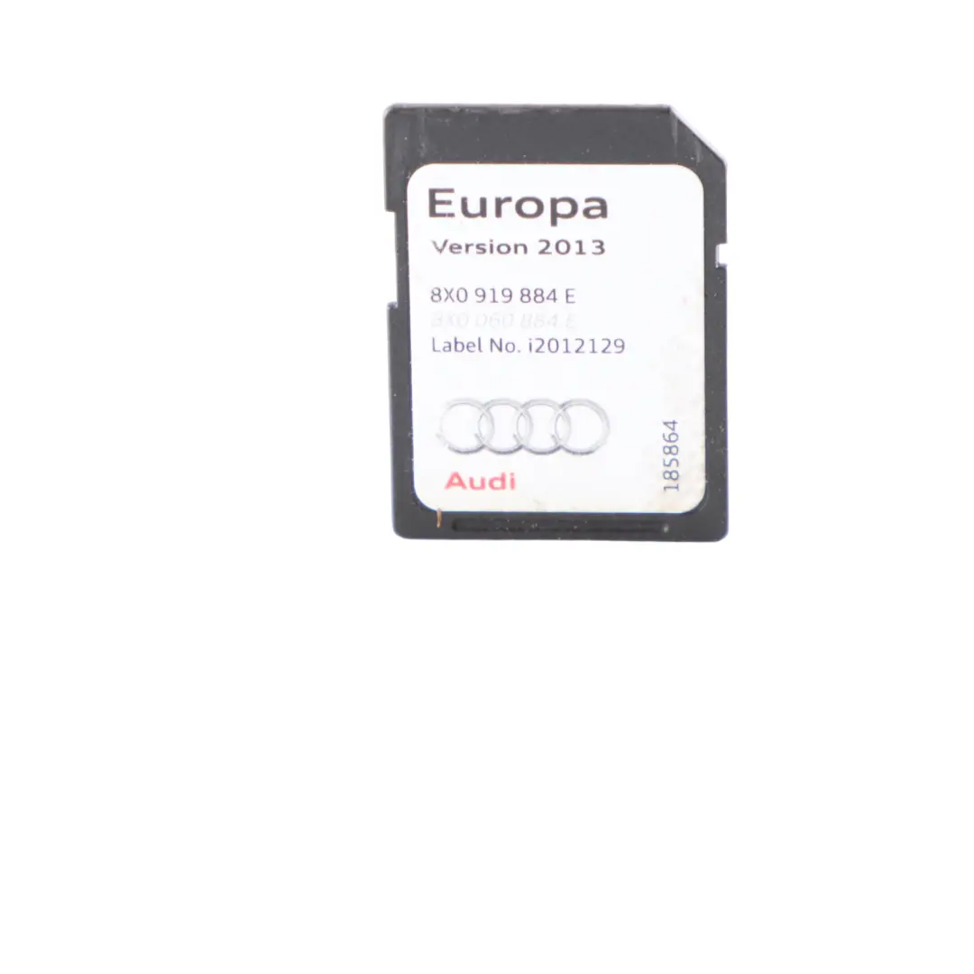 Audi Q3 8U A1 8X SD Carte Carte Pilot Navigation Europe 2013 - SKU 8X0919884E - Numéro de pièce 8X0919884E