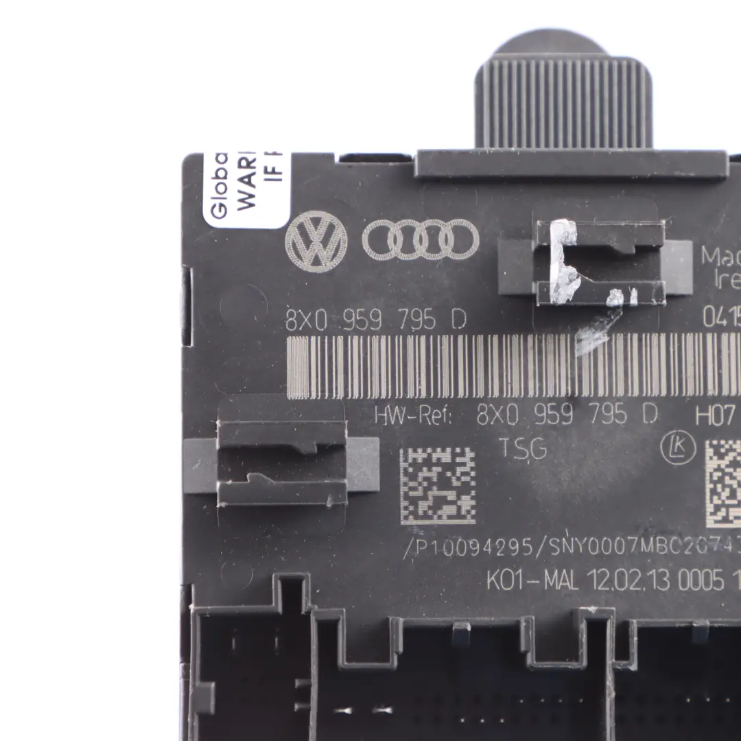 Modulo Porta Posteriore Sinistra Unità Controllo ECU per Audi A1 8X con numero di parte 8X0959795D Audi A1 8X Modulo Porta Posteriore Sinistra Unità Controllo ECU - SKU 8X0959795D - Numero di parte 8X0959795D