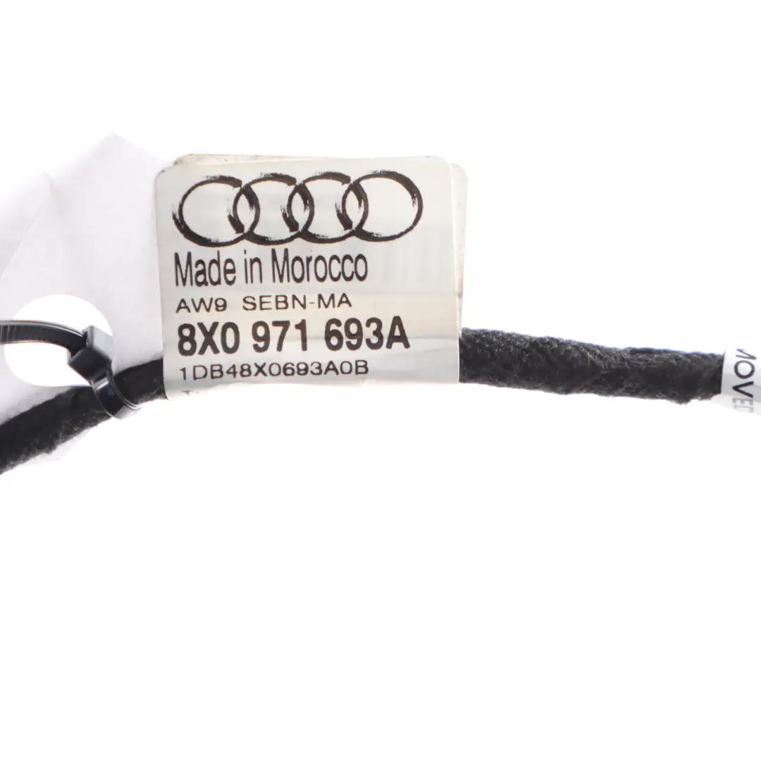 Faisceau câblage porte arrière gauche droit métier tisser pour Audi A1 8X à propos du numéro de pièce 8X0971693A Audi A1 8X Faisceau câblage porte arrière gauche droit métier tisser - SKU 8X0971693A - Numéro de pièce 8X0971693A