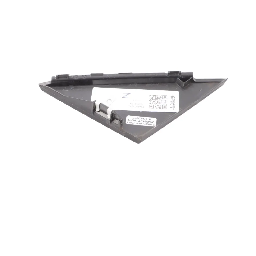 Audi A1 8X Front Door Corner Trim Molding Right O/S Strip Cover Black - SKU 8X4837638E - Part number 8X4837638E