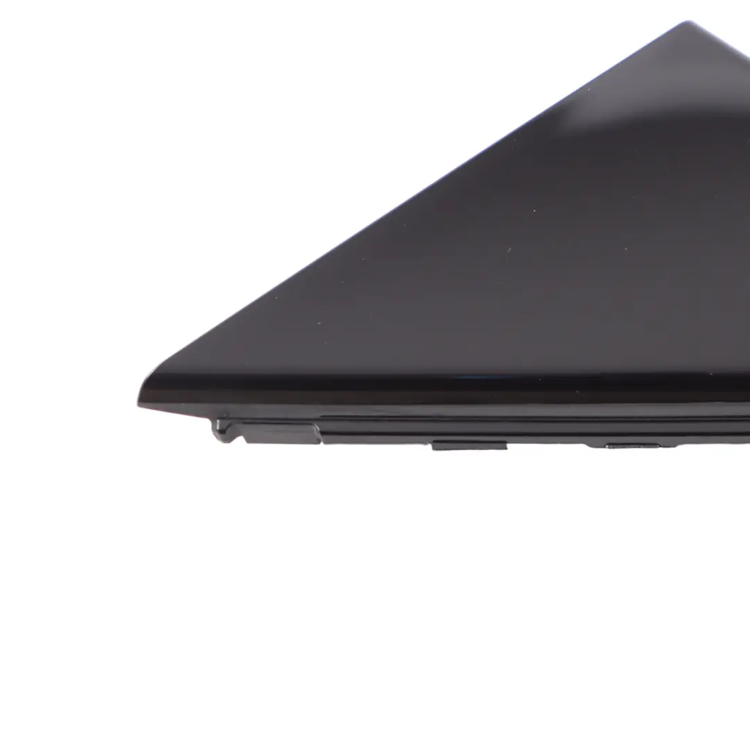 Audi A1 8X Front Door Corner Trim Molding Right O/S Strip Cover Black - SKU 8X4837638E - Part number 8X4837638E