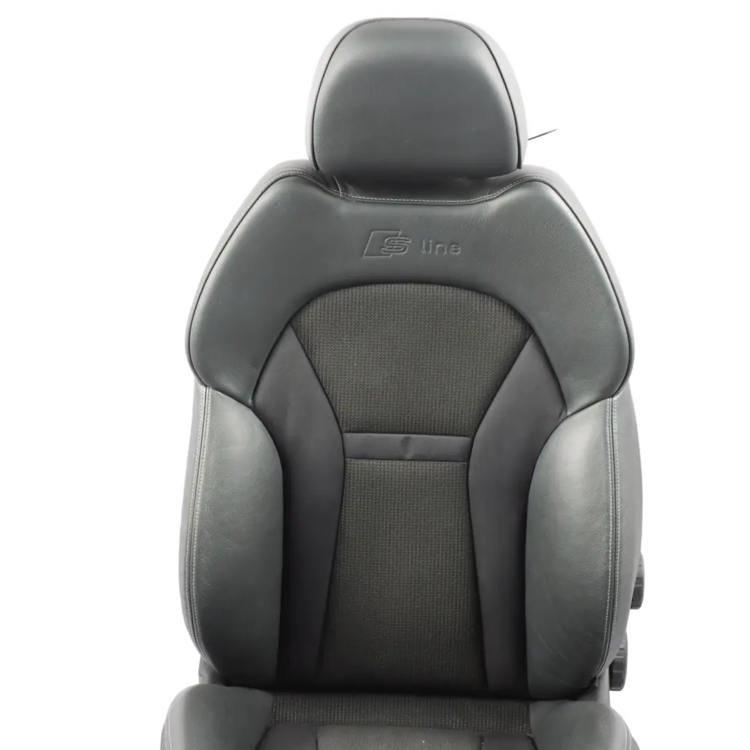 Front Left N/S Sport Seat Half Leather Black 5 Door Interior to Audi A1 8X S-Line with Part number 8X4881805G Audi A1 8X S-Line Front Left N/S Sport Seat Half Leather Black 5 Door Interior - SKU 8X4881805G - Part number 8X4881805G