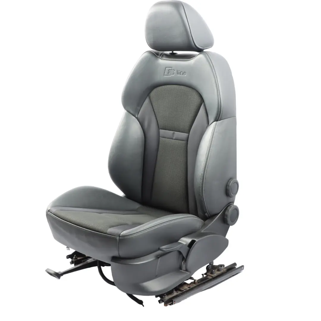 Front Left N/S Sport Seat Half Leather Black 5 Door Interior to Audi A1 8X S-Line with Part number 8X4881805G Audi A1 8X S-Line Front Left N/S Sport Seat Half Leather Black 5 Door Interior - SKU 8X4881805G - Part number 8X4881805G