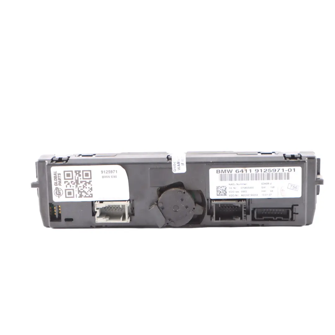  Pannello Aria Condizionata BMW E92 E93 Riscaldamento Automatico A/C - SKU 9125971 - Numero di parte 9125971