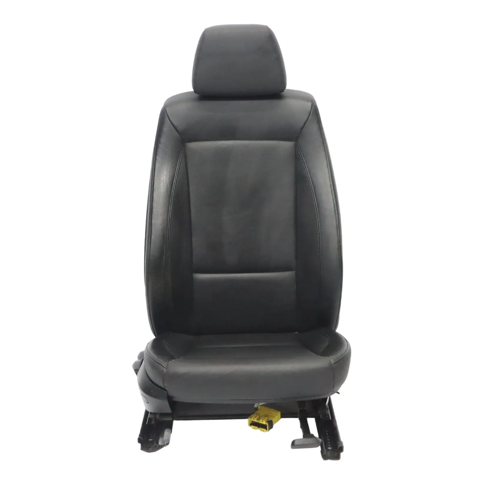 BMW E87 LCI Sedile Anteriore Destro Interno Pelle Boston Nero