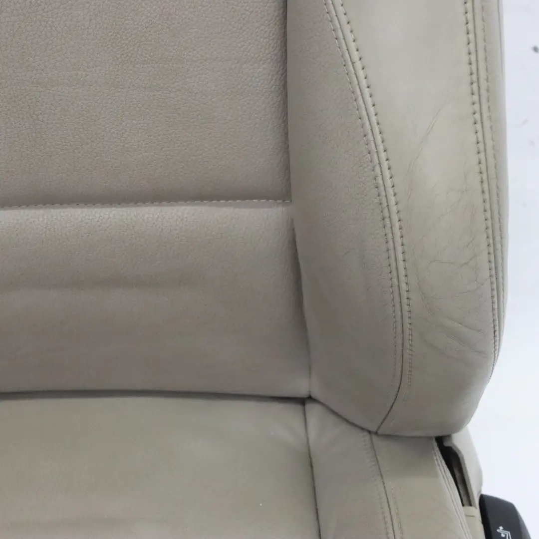 BMW E87 LCI M Sport Leather Boston Beige Interior Front Left N/S Seat - SKU 9128293 - Part number 9128293