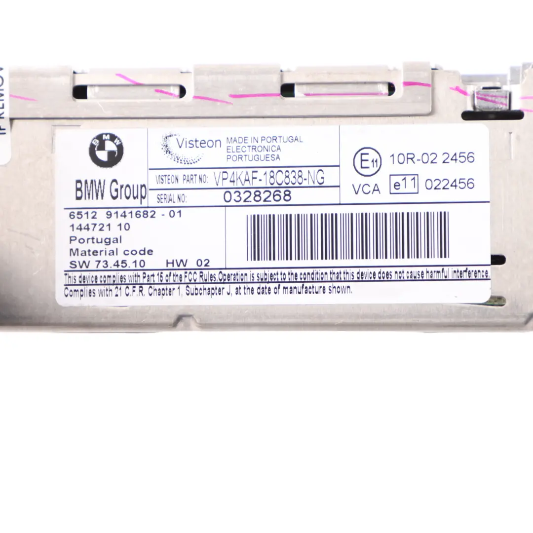 BMW E81 E87 E90 E91 Radio BMW Business CD Player Control Unit - SKU 9141682-2 - Part number 9141682
