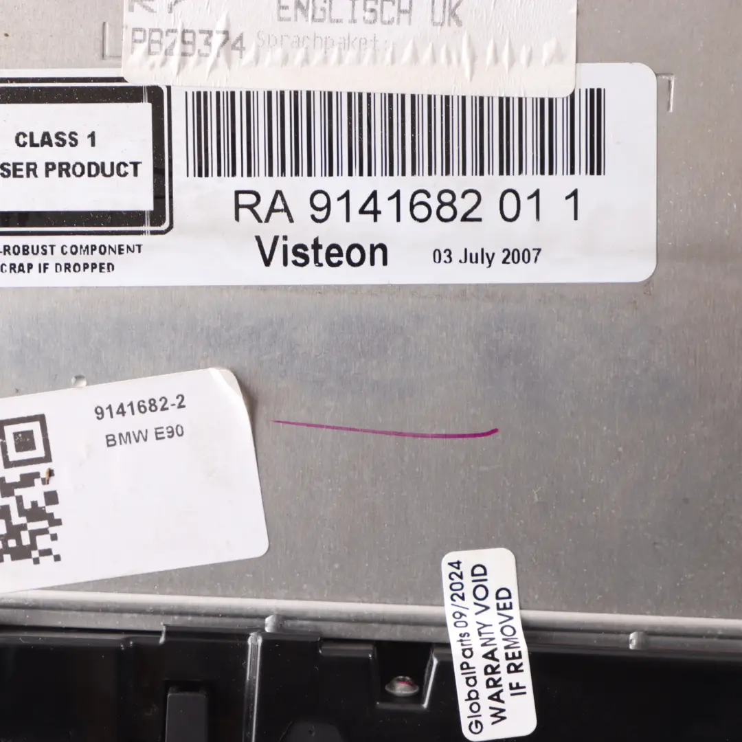 BMW E81 E87 E90 E91 Radio BMW Business CD Player Control Unit - SKU 9141682-2 - Part number 9141682