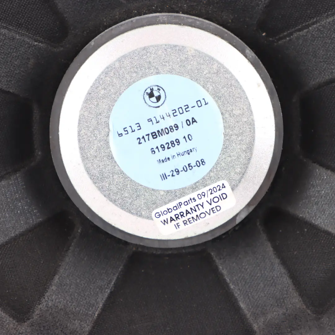 Subwoofer Speaker BMW E81 E87 E90 E91 E92 Central Bass Left Right to with Part number 9144202 Subwoofer Speaker BMW E81 E87 E90 E91 E92 Central Bass Left Right - SKU 9144202 - Part number 9144202