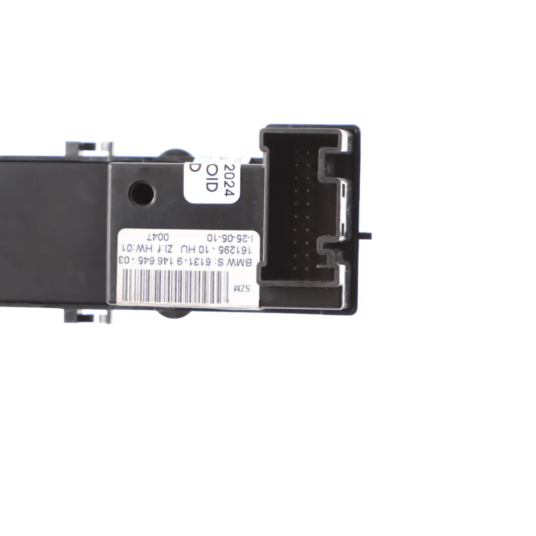 Dachbedieneinheit Mittelkonsole Sitzheizung Schalttafel für BMW Z4 E89 mit Teilenummer 9146645 BMW Z4 E89 Dachbedieneinheit Mittelkonsole Sitzheizung Schalttafel - SKU 9146645 - Teilenummer 9146645