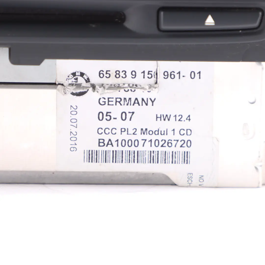 Navigation System BMW E90 E91 E92 Professional CCC Sat Nav Controller  - SKU 9150961 - Part number 9150961