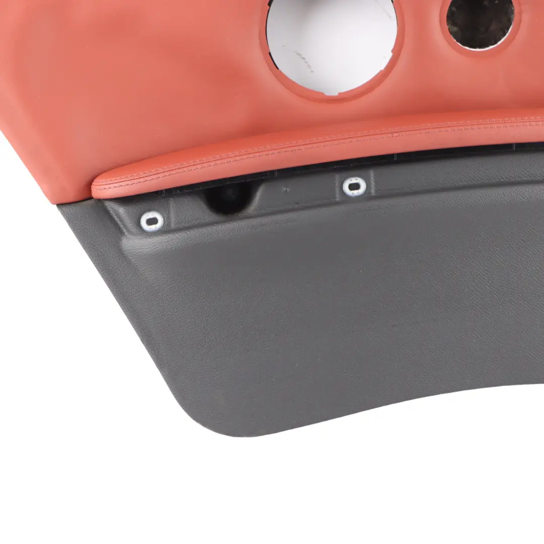 Door Card Trim Rear Left N/S Trim Panel Leather Black Fuchs Red to BMW E92 with Part number 9152841 BMW E92 Door Card Trim Rear Left N/S Trim Panel Leather Black Fuchs Red - SKU 9152841 - Part number 9152841