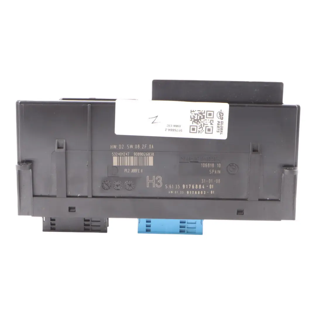 ECU BCM Body Control Module H3 Junction Box 6135 to BMW E92 with Part number 9176884 BMW E92 ECU BCM Body Control Module H3 Junction Box 6135 - SKU 9176884-2 - Part number 9176884
