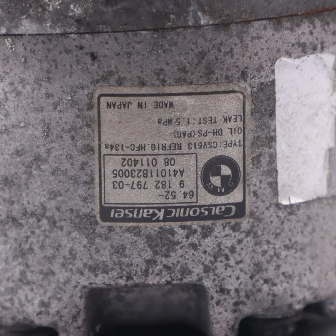 N47 Sprężarka Pompa Klimatyzacji do BMW X3 E83 LCI 1.8d 2.0d o numerze 9182797 BMW X3 E83 LCI 1.8d 2.0d N47 Sprężarka Pompa Klimatyzacji - SKU 9182797-1 - Numer Części 9182797