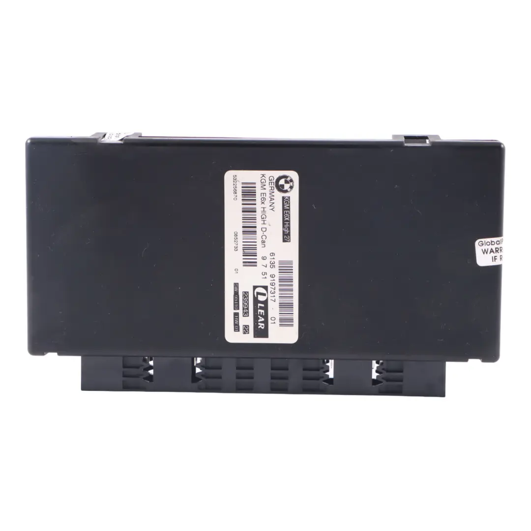 Body Gateway Module KGM HIGH 27 D-Can LEAR to BMW E61 LCI with Part number 9197317 BMW E61 LCI Body Gateway Module KGM HIGH 27 D-Can LEAR - SKU 9197317-1 - Part number 9197317