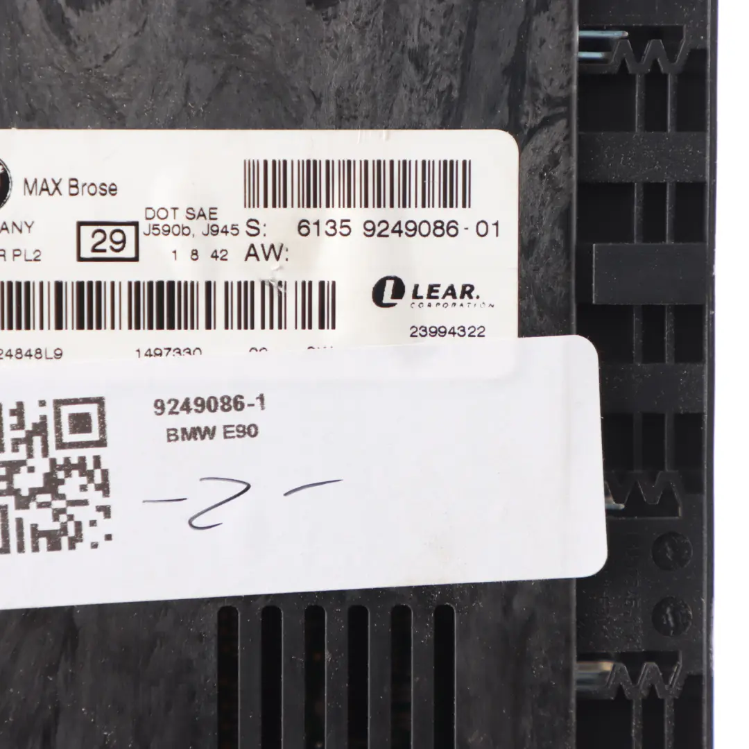 Brose Footwell Light Module Control Unit ECU FRM3R to BMW E90 Max with Part number 9249086 BMW E90 Max Brose Footwell Light Module Control Unit ECU FRM3R - SKU 9249086-1 - Part number 9249086