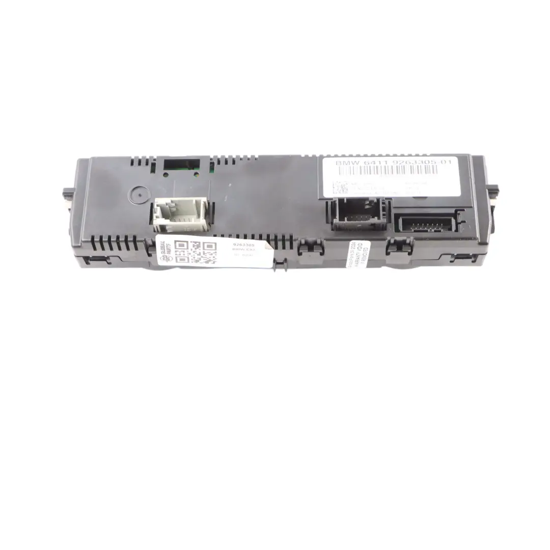 BMW E92 E93 Automatic Air Conditioning Control Panel Chrome Pearlgrey - SKU 9263305 - Part number 9263305