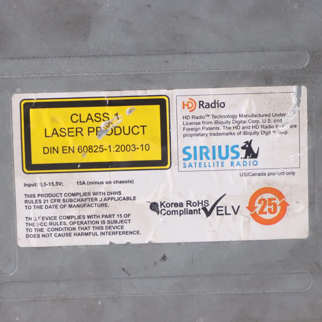 Radio Stereo CD Spieler Navigation Nav Hauptgerät für BMW X1 E84 mit Teilenummer 9283247 BMW X1 E84 Radio Stereo CD Spieler Navigation Nav Hauptgerät - SKU 9283247-1 - Teilenummer 9283247