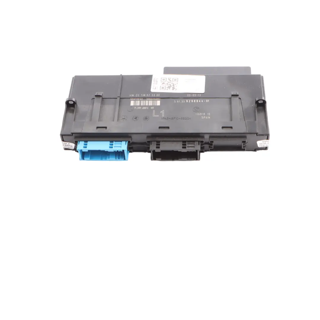 BMW E82 ECU Body Control Module Junction Box L1 PL2RR JBBFE - SKU 9298944 - Part number 9298944