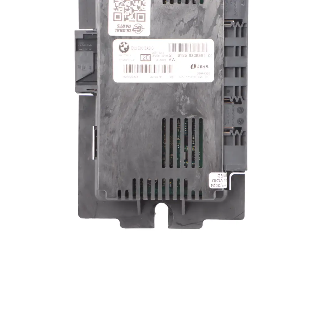 Módulo de luz de pies Unidad de control ECU Base PL2 FRM3R para BMW E88 con número de pieza 9308361 BMW E88 Módulo de luz de pies Unidad de control ECU Base PL2 FRM3R - SKU 9308361-1 - Número de pieza 9308361