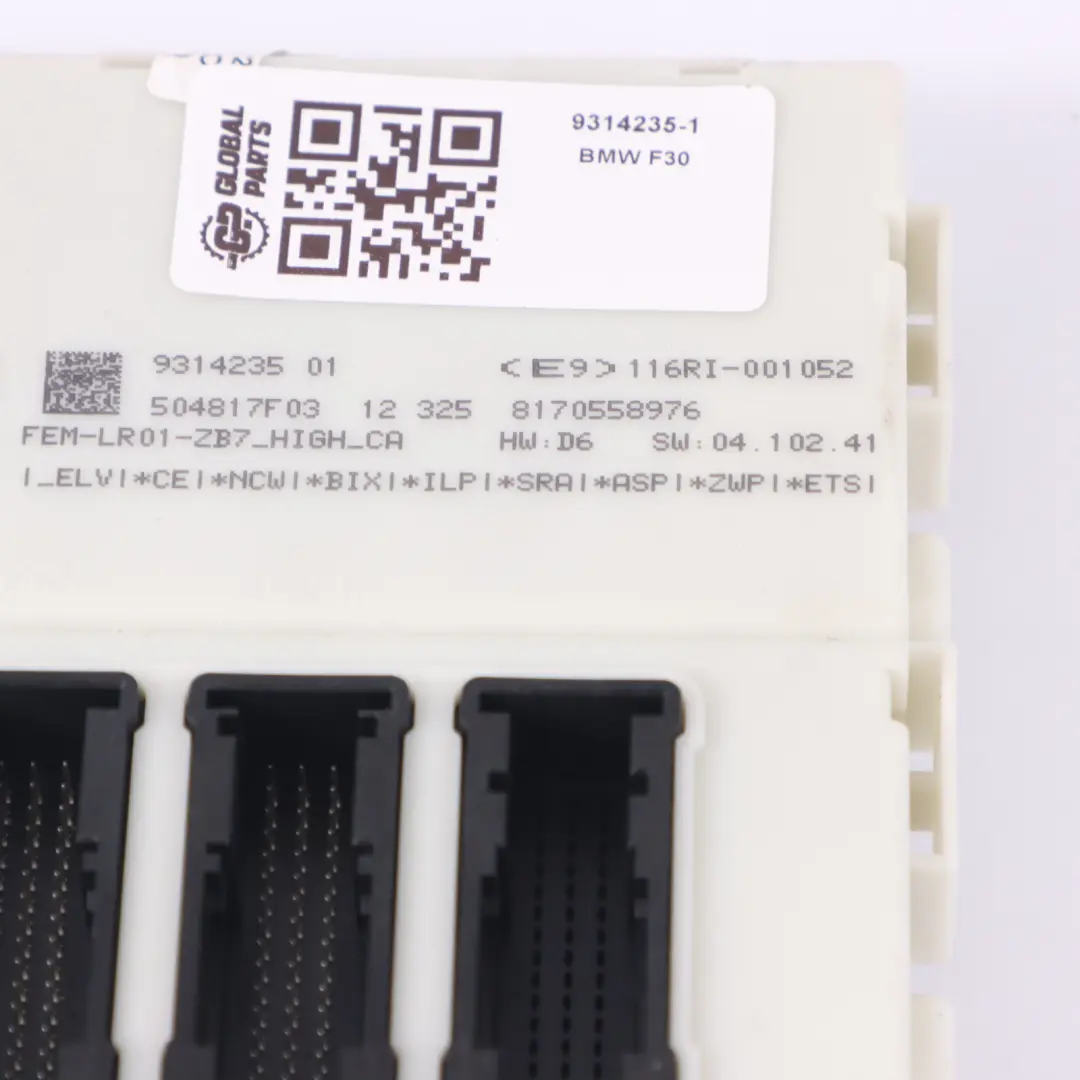 Boîte Fusibles Relais Unité contrôle Module pour BMW F30 à propos du numéro de pièce 9314235 BMW F30 Boîte Fusibles Relais Unité contrôle Module - SKU 9314235-1 - Numéro de pièce 9314235