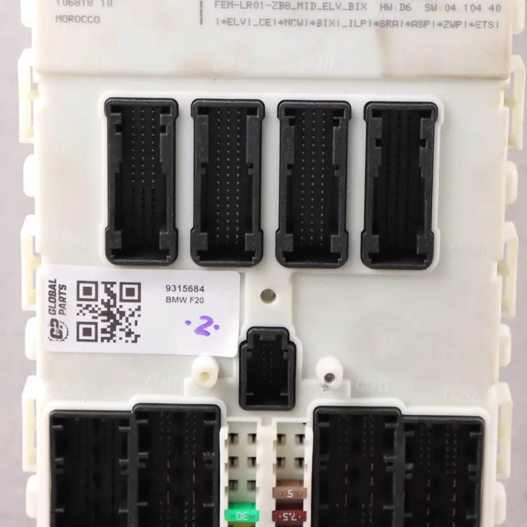 BMW F20 F21 F30 F31 F32 Body Control Comfort Modul Einheit FEM ECU LR01 - SKU 9315684 - Teilenummer 9315684