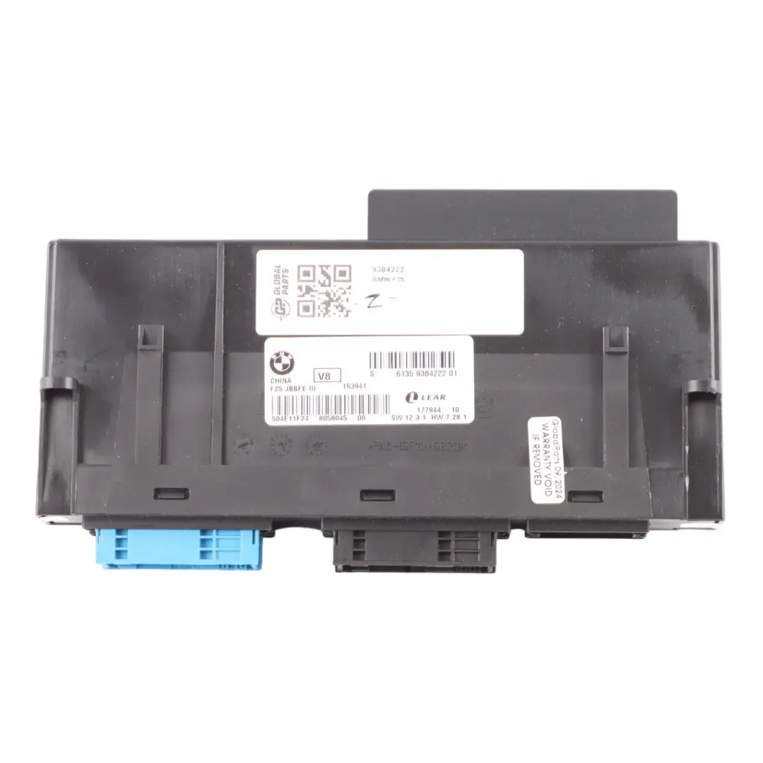 Modulo controllo carrozzeria Scatola giunzione JBBFE 3 per BMW X3 F25 X4 F26 con numero di parte 9384222 BMW X3 F25 X4 F26 Modulo controllo carrozzeria Scatola giunzione JBBFE 3 - SKU 9384222 - Numero di parte 9384222