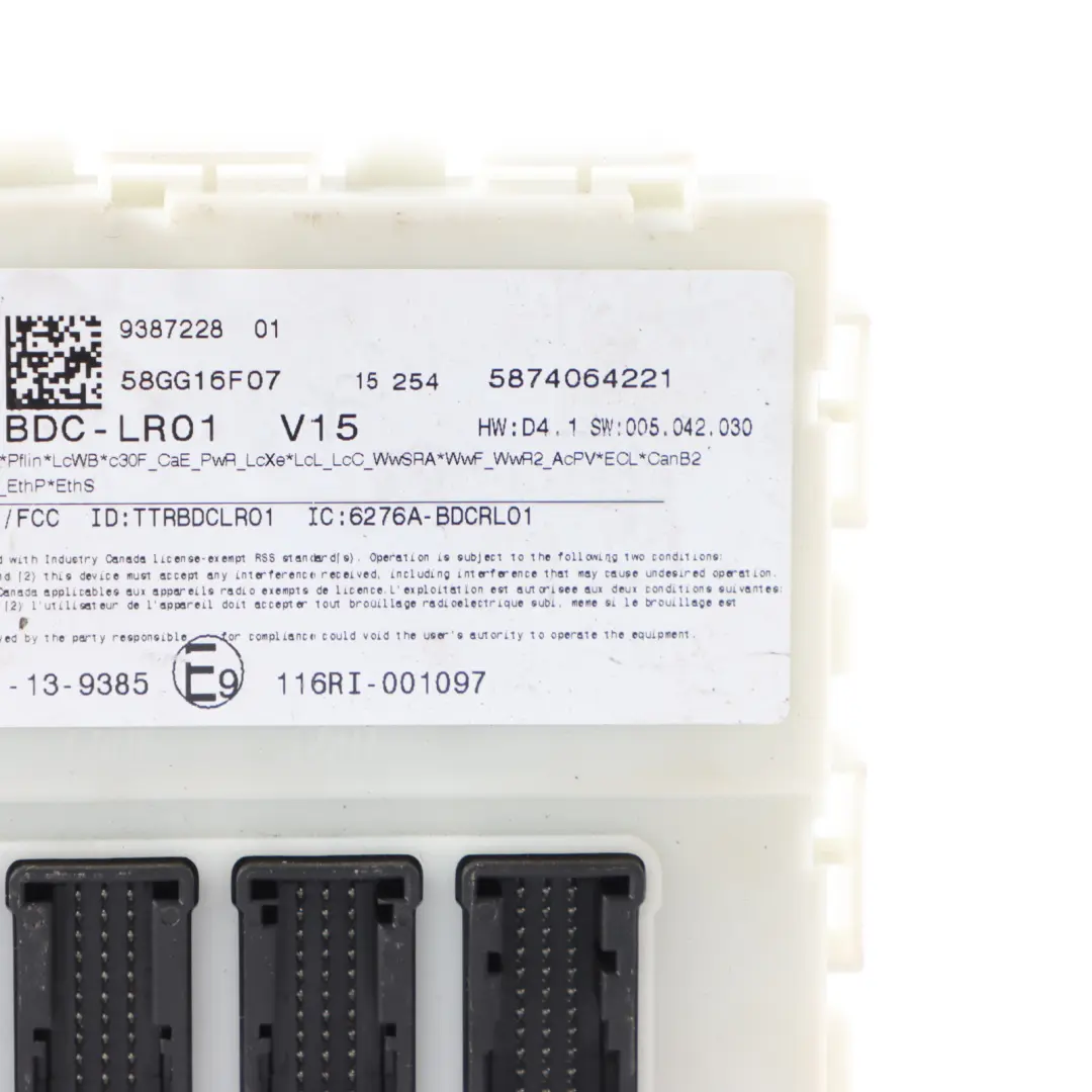 Fuse Box Control Unit SAM Module Relay to Mini F56 with Part number 9387228 Mini F56 Fuse Box Control Unit SAM Module Relay - SKU 9387228 - Part number 9387228