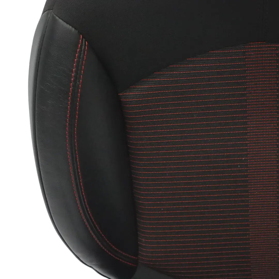 Asiento Trasero Izquierdo Tela Cuero Líneas Paralelas Rojo para Mini R60 Countryman con número de pieza 9805237 Mini R60 Countryman Asiento Trasero Izquierdo Tela Cuero Líneas Paralelas Rojo - SKU 9805237-1 - Número de pieza 9805237