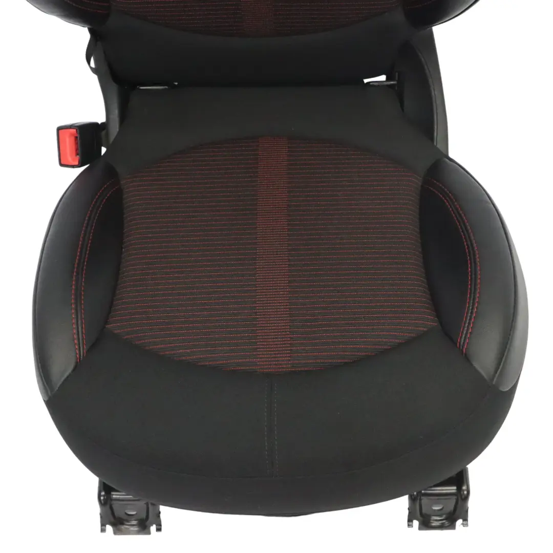 Mini R60 Countryman Seat Rear Left N/S Cloth Leather Parallel Lines Red - SKU 9805237-1 - Part number 9805237