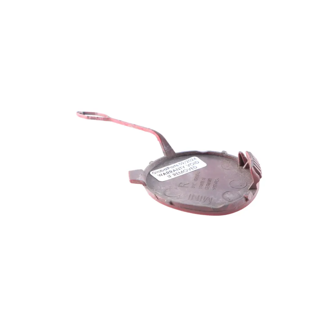 Mini R60 Abdeckung Klappe Abschleppöse hinten rechts Blazing Red II A83 9805944 - SKU 9806652-BRMII - Teilenummer 9806652