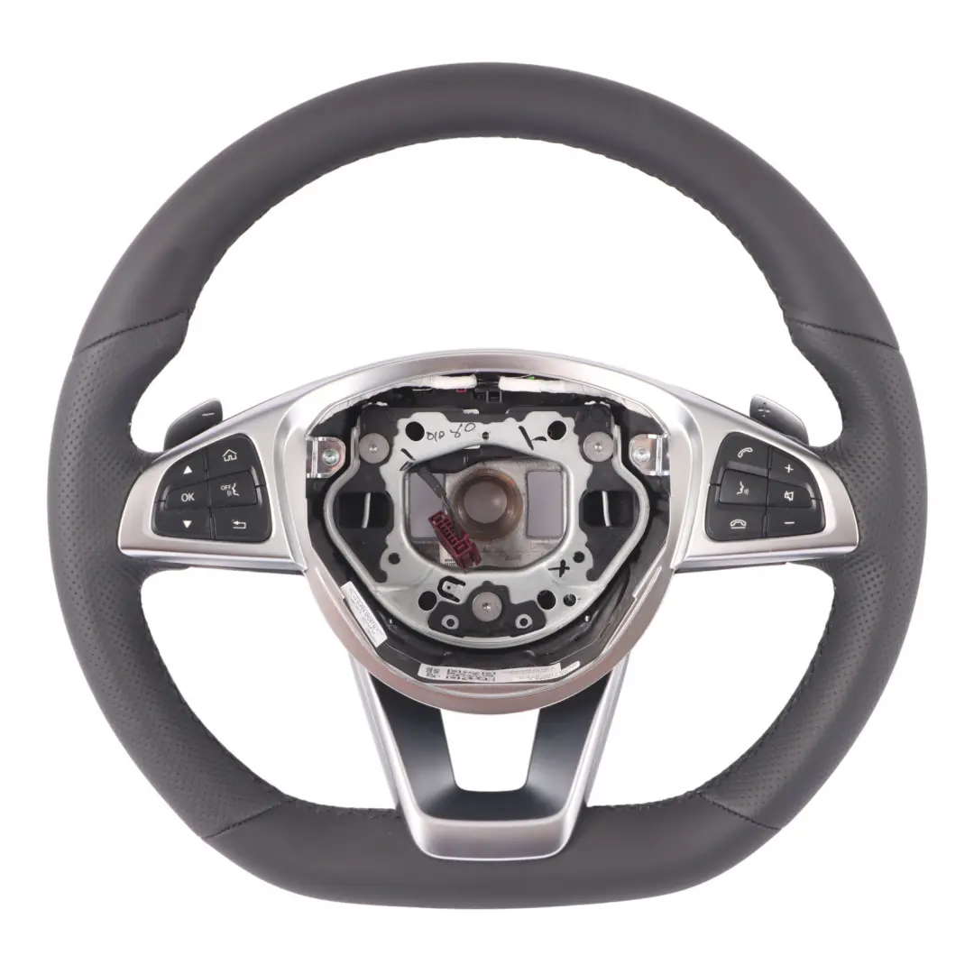 Steering Wheel NEW Black Leather Paddle Shift Mercedes GLC X253 - SKU A0004602912-1 - Part number A0004602912