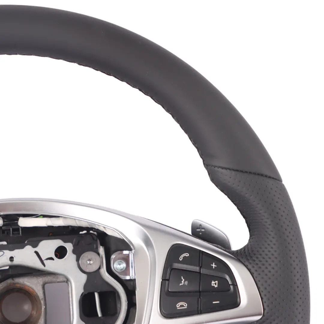 Steering Wheel NEW Black Leather Paddle Shift Mercedes GLC X253 - SKU A0004602912-1 - Part number A0004602912