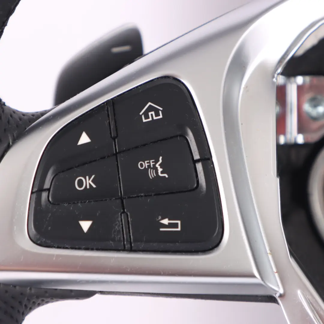 Steering Wheel NEW Black Leather Paddle Shift Mercedes GLC X253 - SKU A0004602912-1 - Part number A0004602912