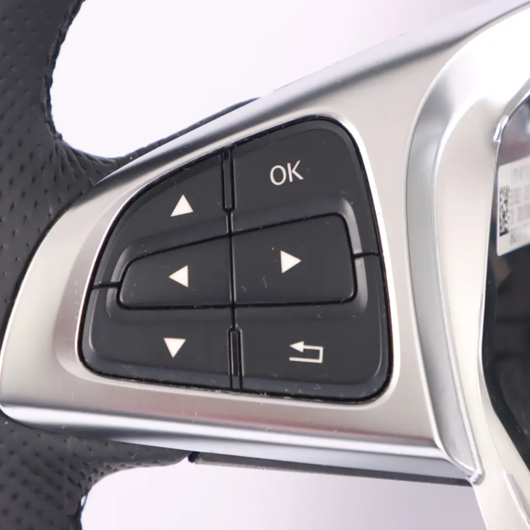 NUEVO Cuero Negro Multifunción para Volante Mercedes C117 W176 con número de pieza A0004603303 Volante Mercedes C117 W176 NUEVO Cuero Negro Multifunción - SKU A0004603303-2 - Número de pieza A0004603303